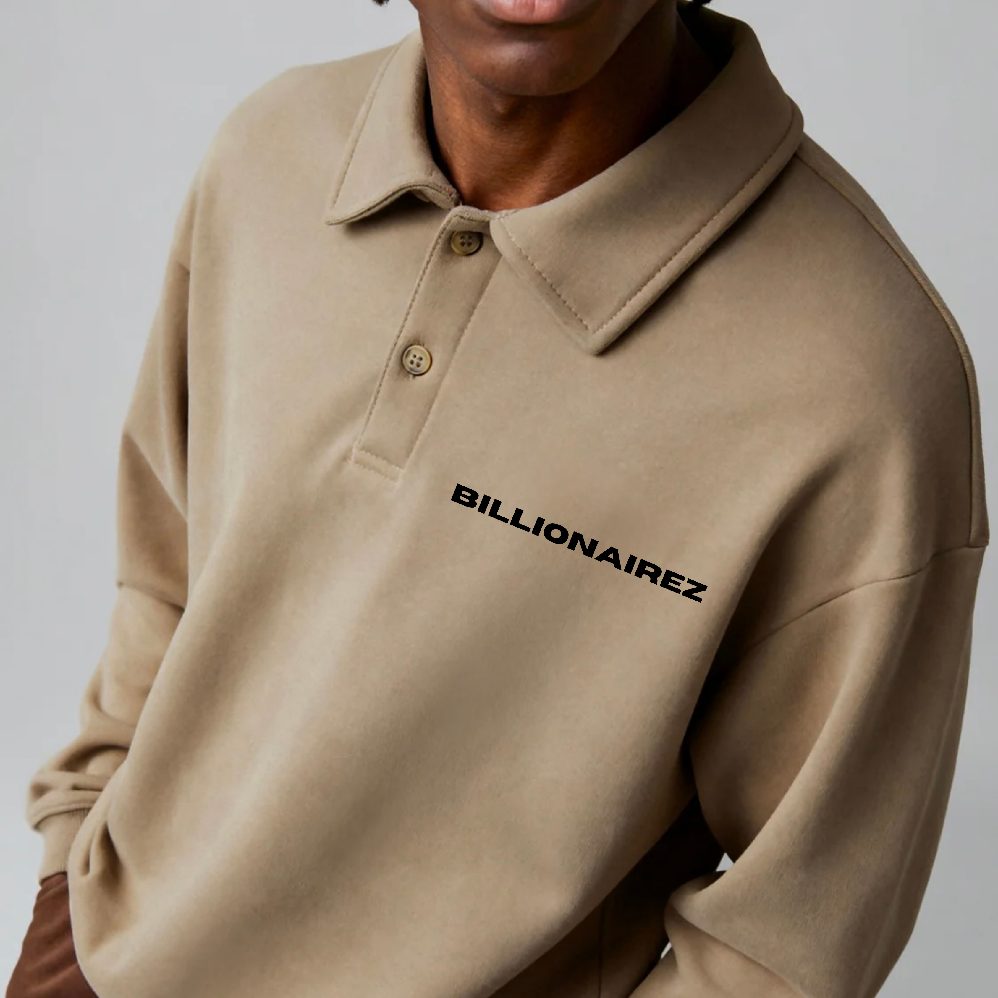 BillionaireZ Sandstone Polo Sweatshirt