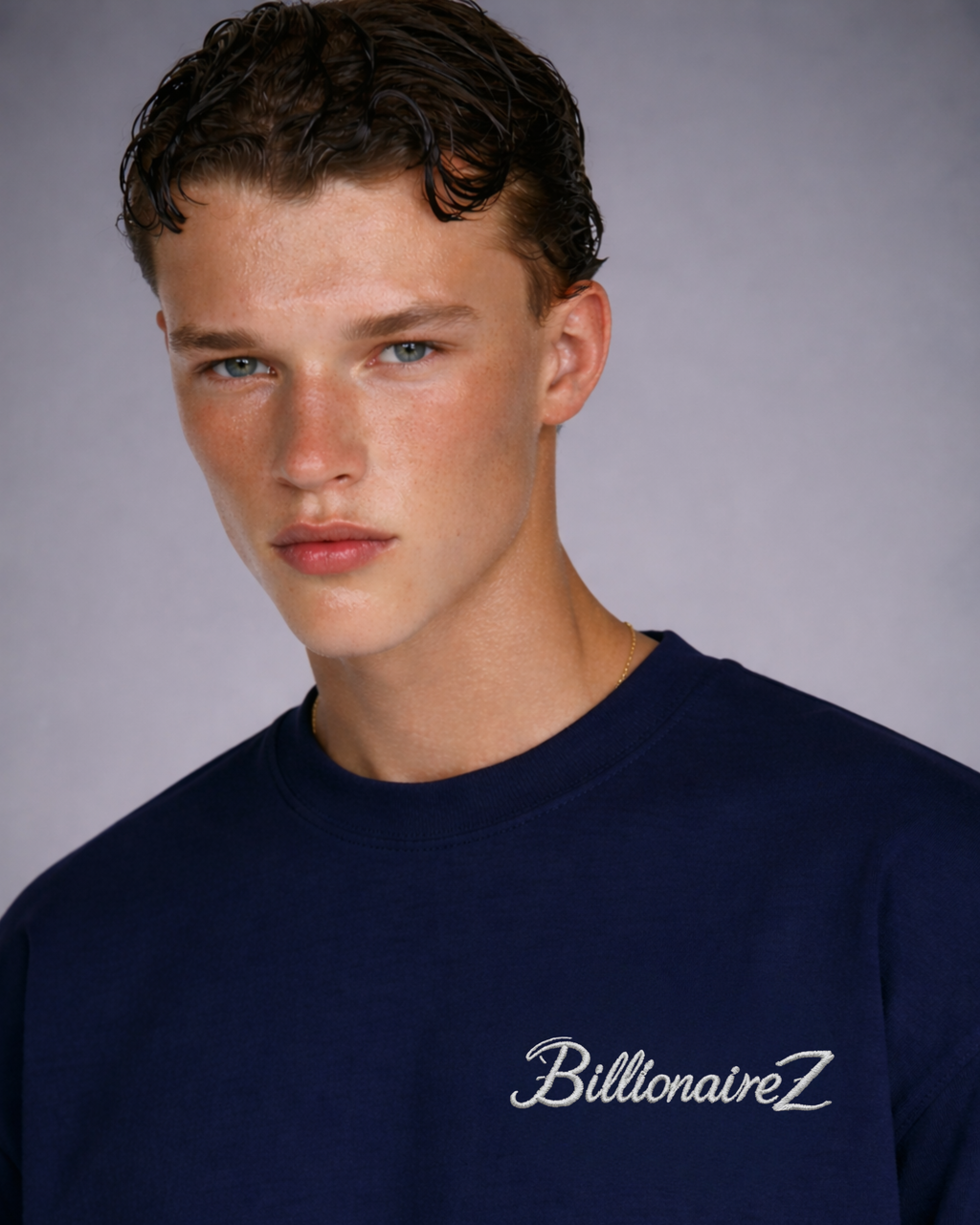 Abyss Navy Oversized Tee Back Emblem