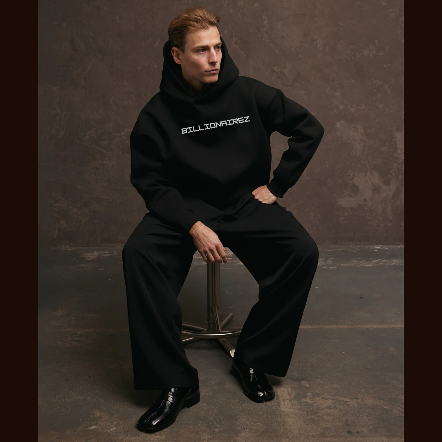 BZ Oversized Coord Set – Midnight Black