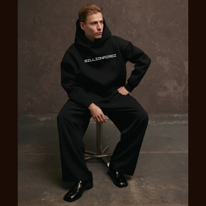 BZ Oversized Coord Set – Midnight Black