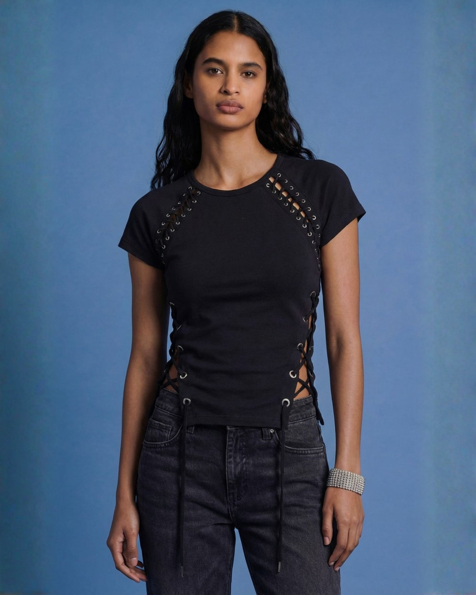 BillionaireZ “Laced Authority” Contour Crop Top (Exclusive)