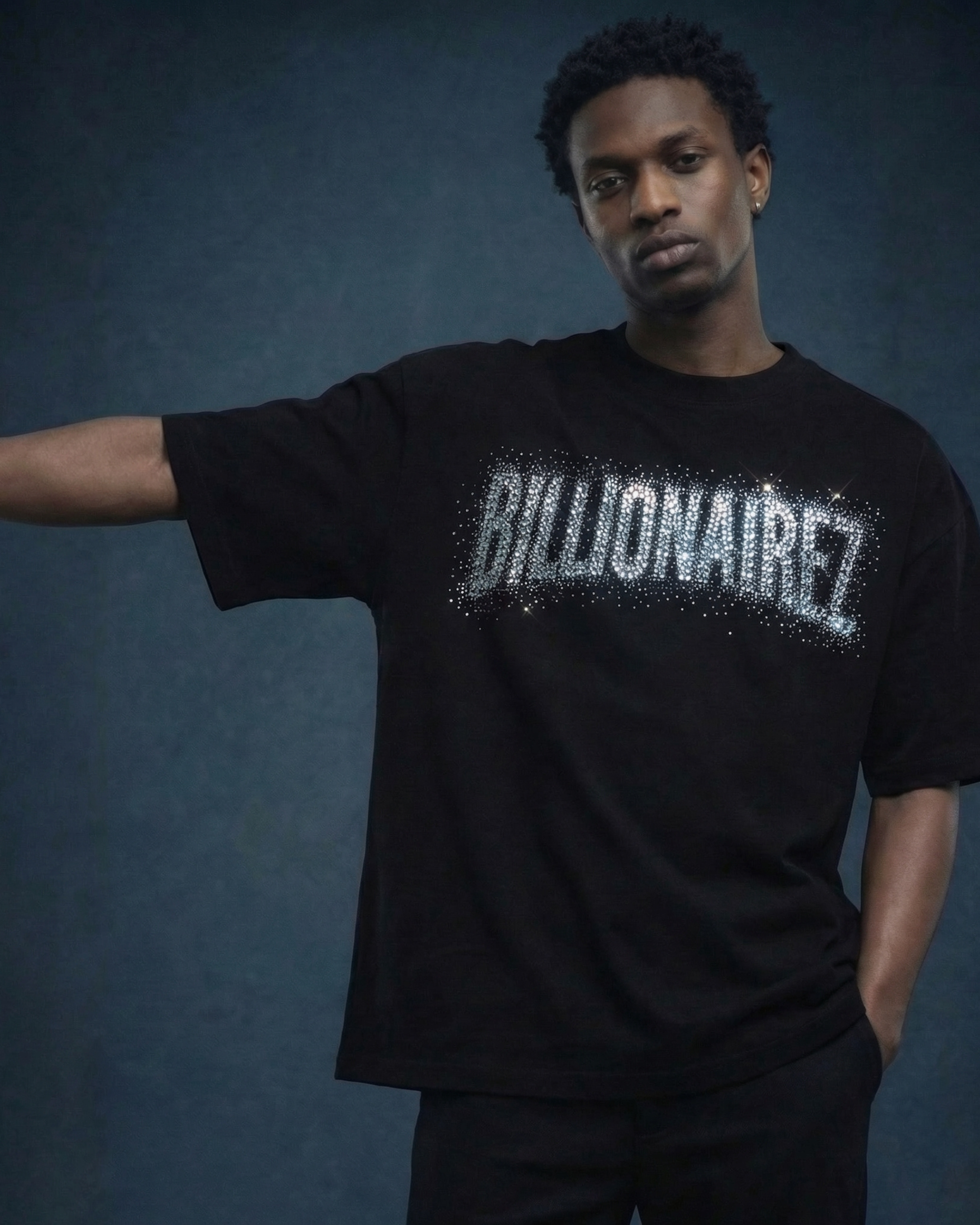 BillionaireZ Stardust Rhinestone Tee