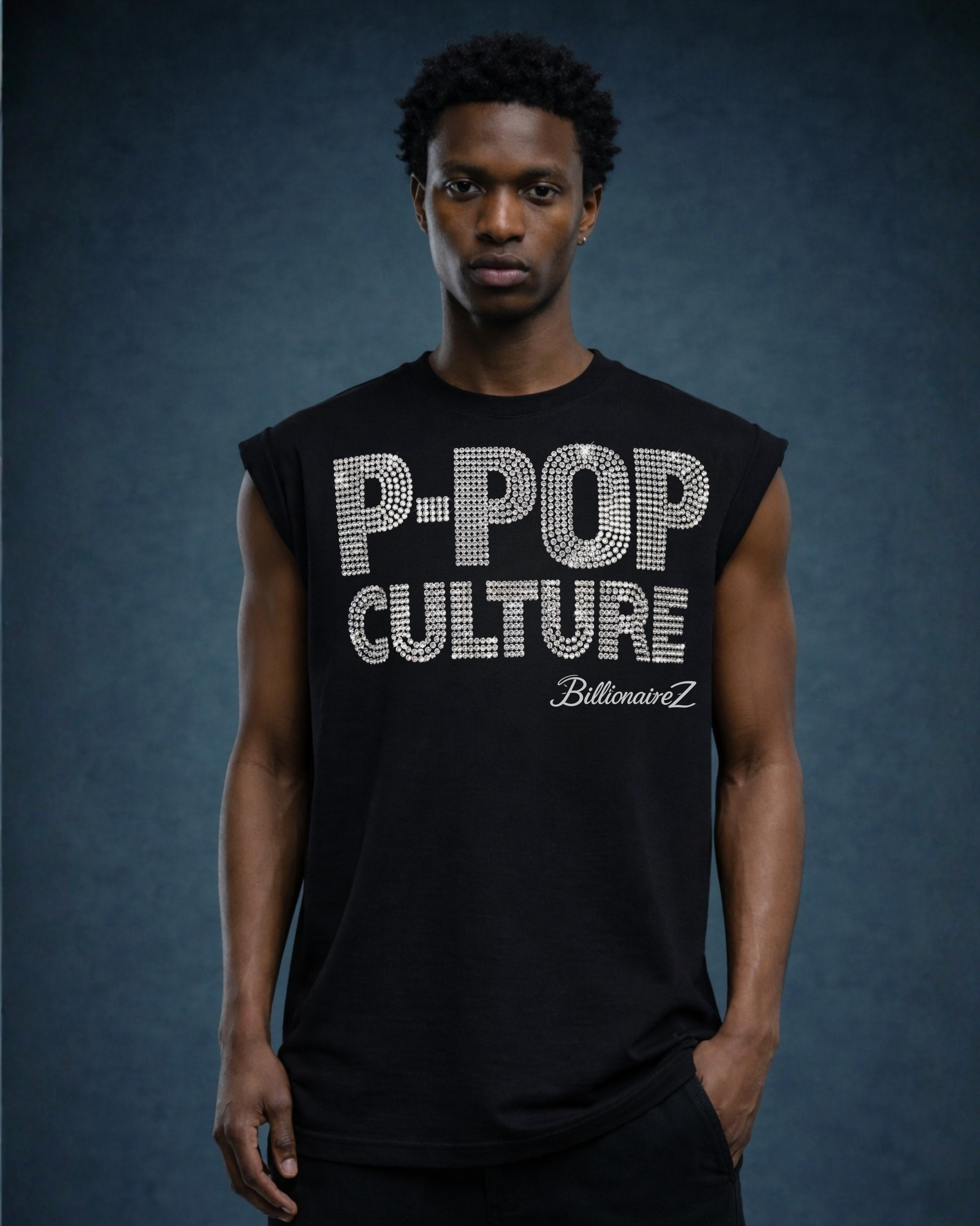 BillionaireZ – P-POP Culture Rhinestone Tank