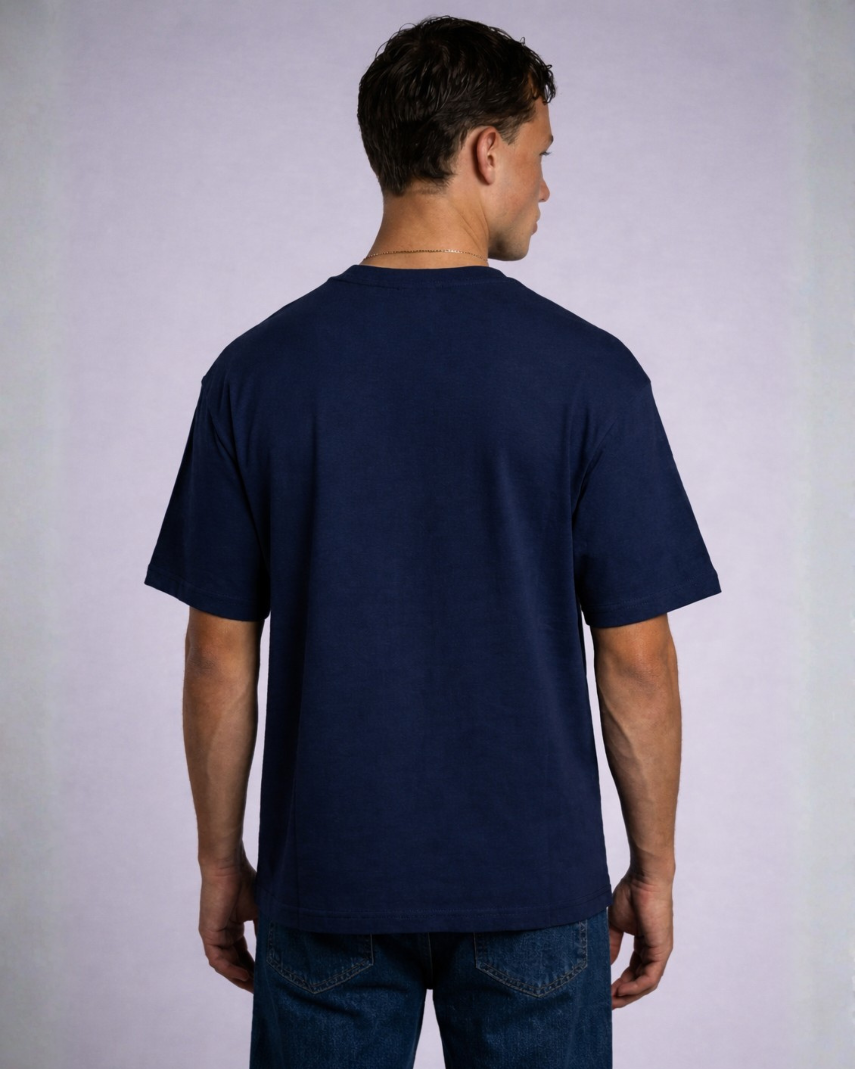Abyss Navy Oversized Tee