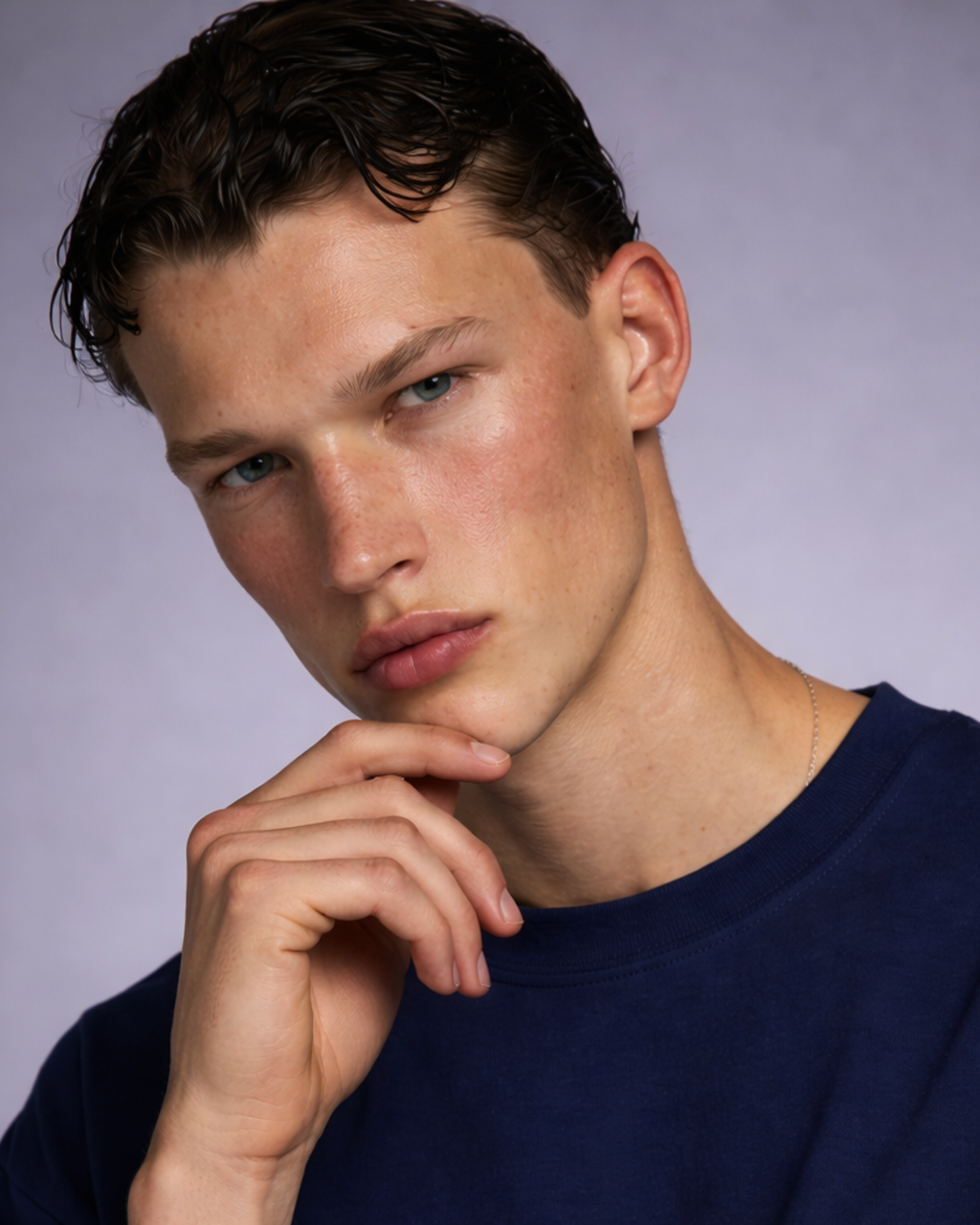 Abyss Navy Oversized Tee Back Emblem