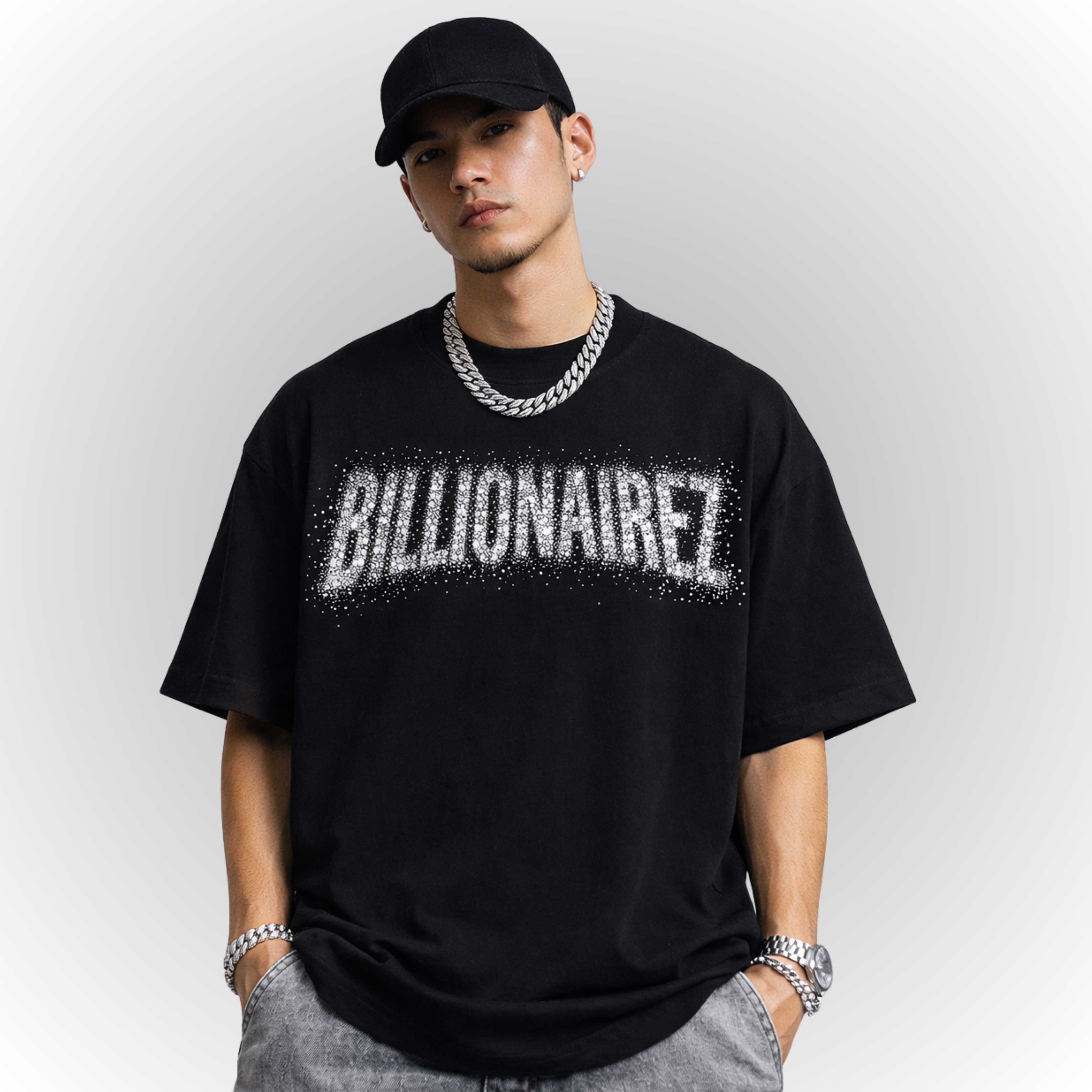 BillionaireZ Stardust Rhinestone Tee