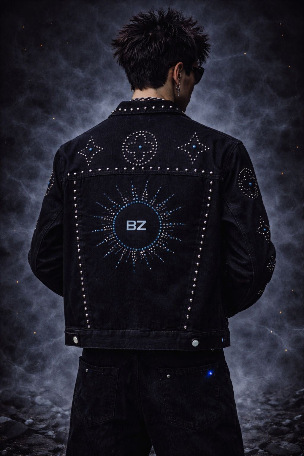 BillionaireZ Authority Studded Jacket