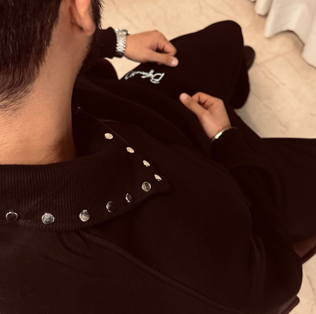 Midnight Authority Studded Coord Set