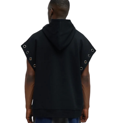 Silent in the Dark – Sleeveless Hawk Hoodie