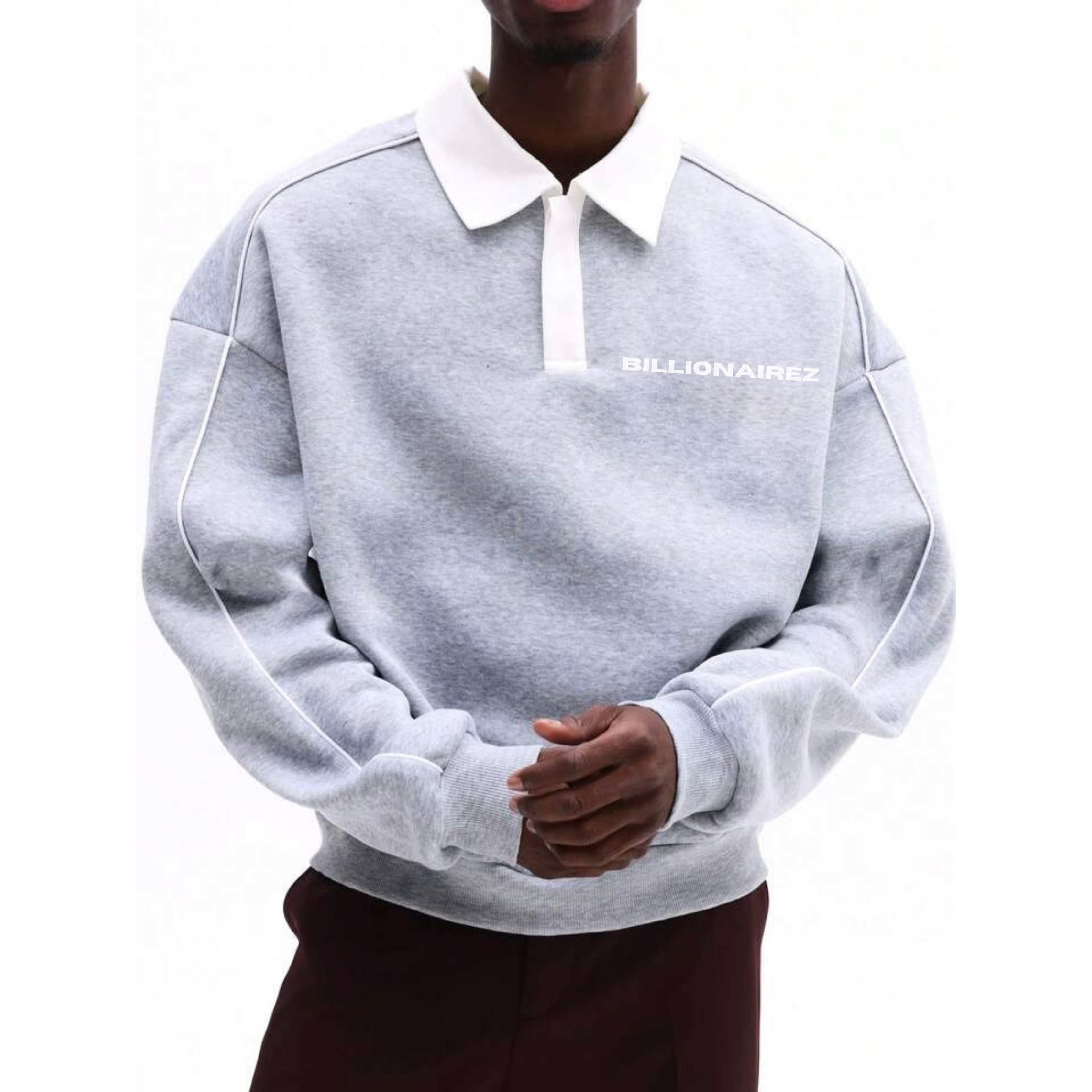 BillionaireZ Cloud Ash Polo Sweatshirt