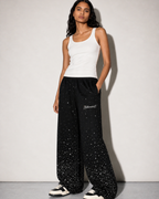 VVS Diamond Studded RR Wide-Leg Pants