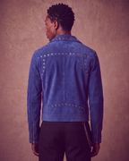 BillionaireZ Cobalt Riot Suede Jacket