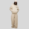 BillionaireZ® Signature Oversized Coord Set – Beige Sand