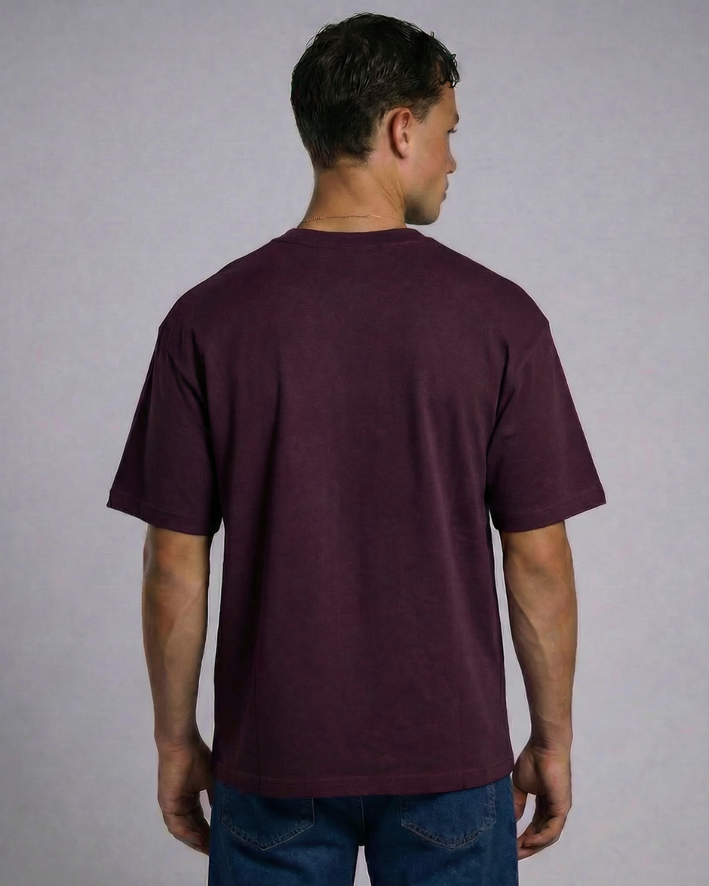 Wine Plum Oversized Tee