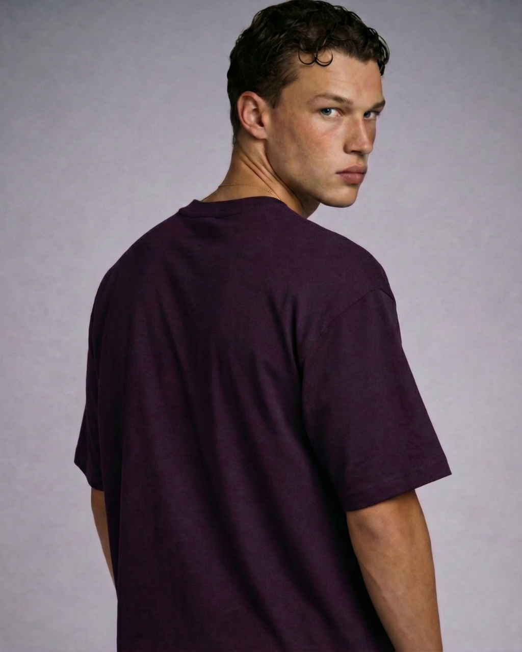 Wine Plum Oversized Tee