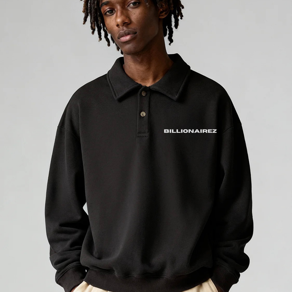 BillionaireZ Blackout Polo Sweatshirt