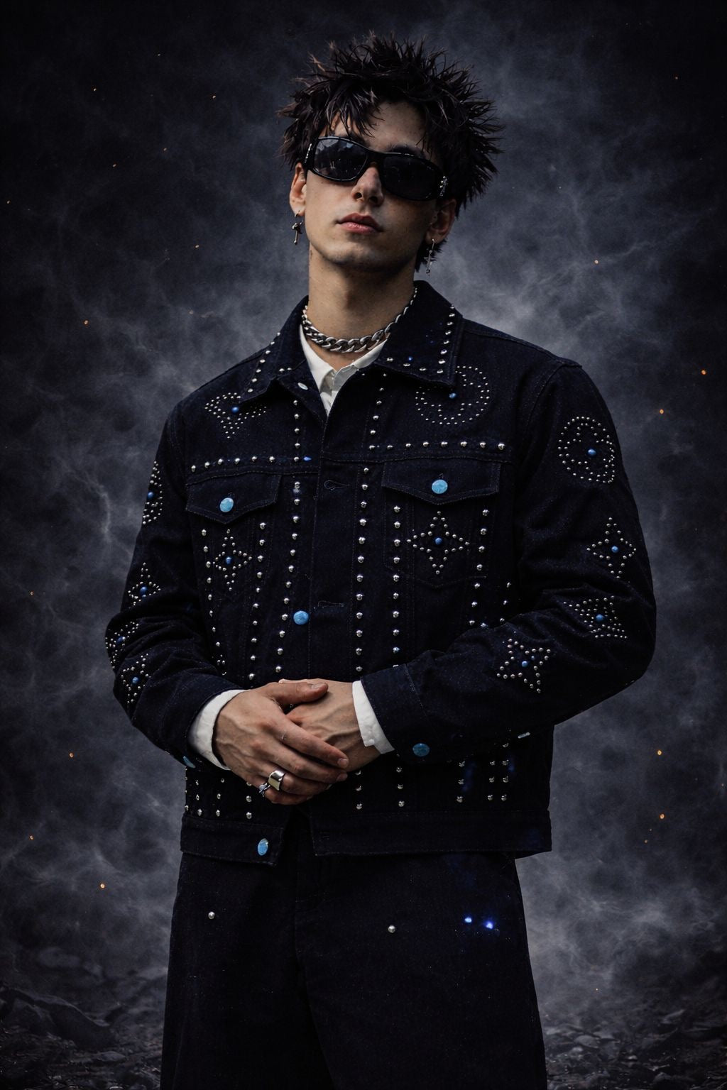 BillionaireZ Authority Studded Jacket