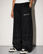 VVS Diamond Studded RR Wide-Leg Pants