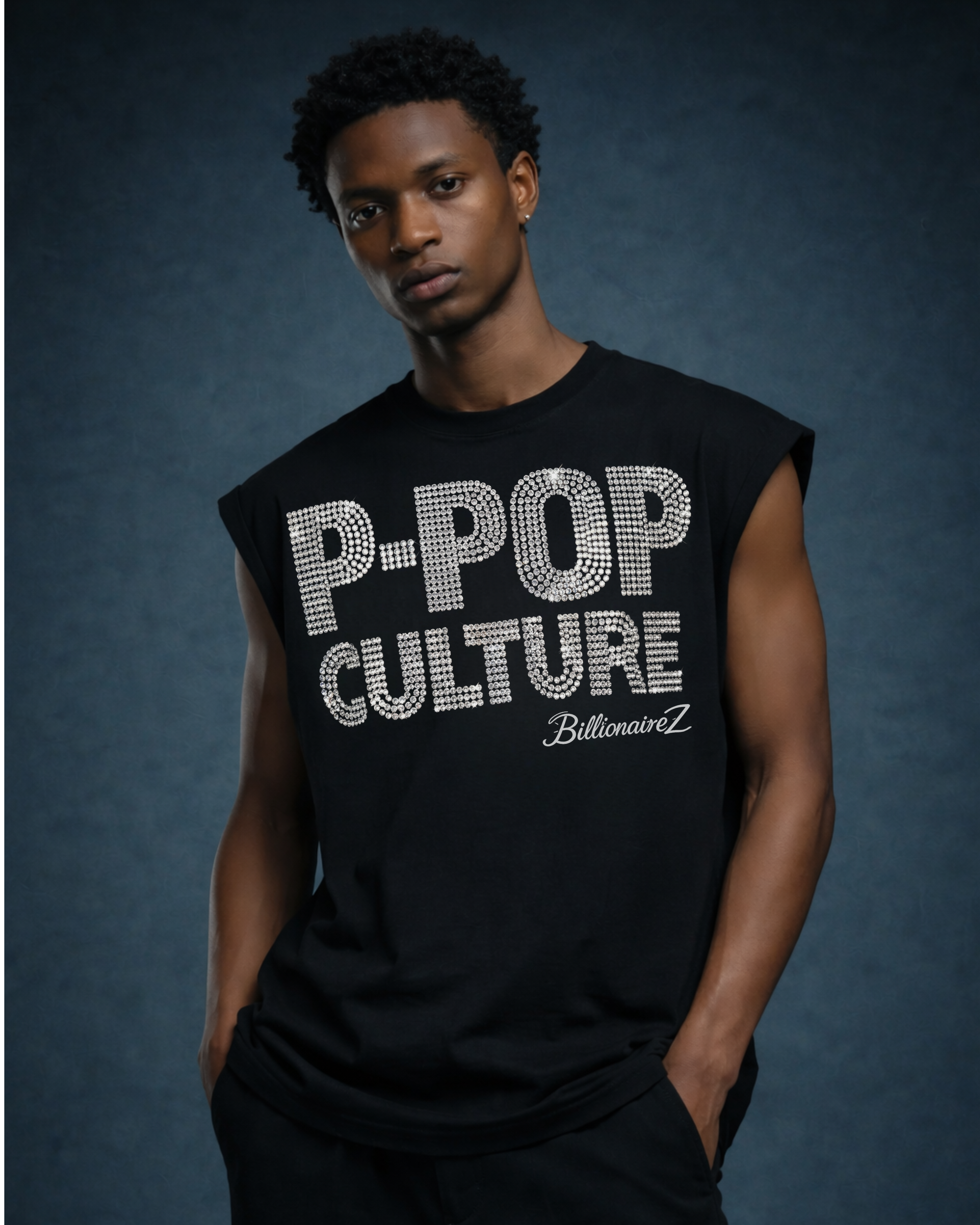 BillionaireZ – P-POP Culture Rhinestone Tank