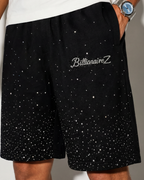 VVS Diamond Studded RR Wide-Leg Shorts