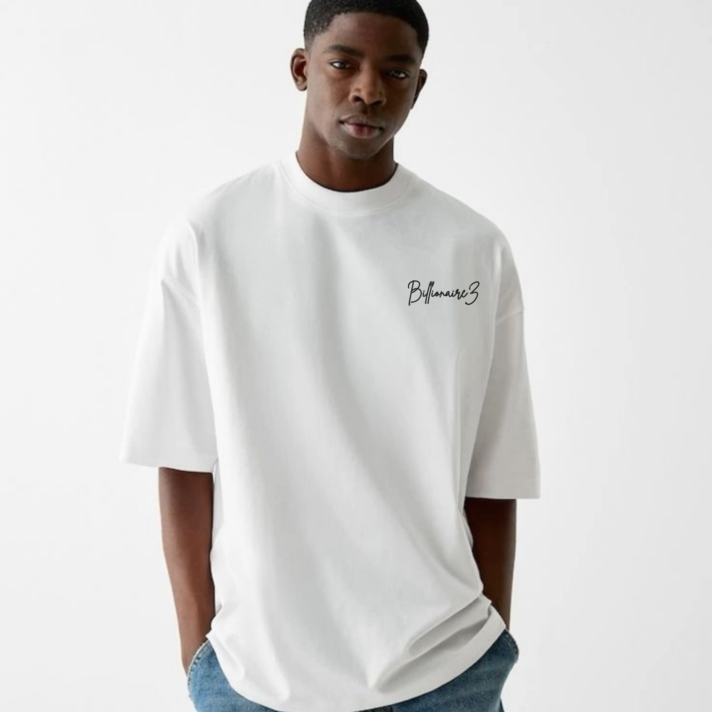 BillionaireZ Whiteweight Classic Oversized Tee