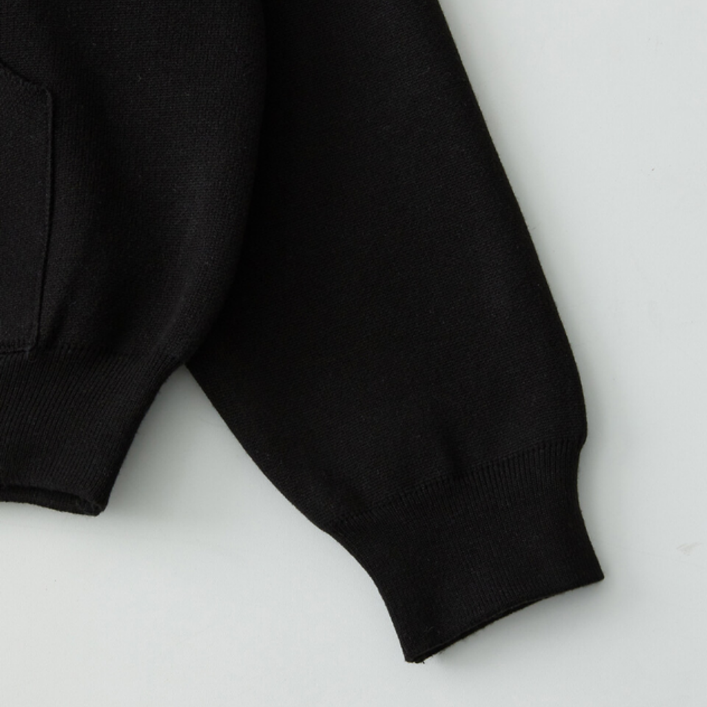 BillionaireZ® Signature Zipper Oversized Coord Set – Jet Black