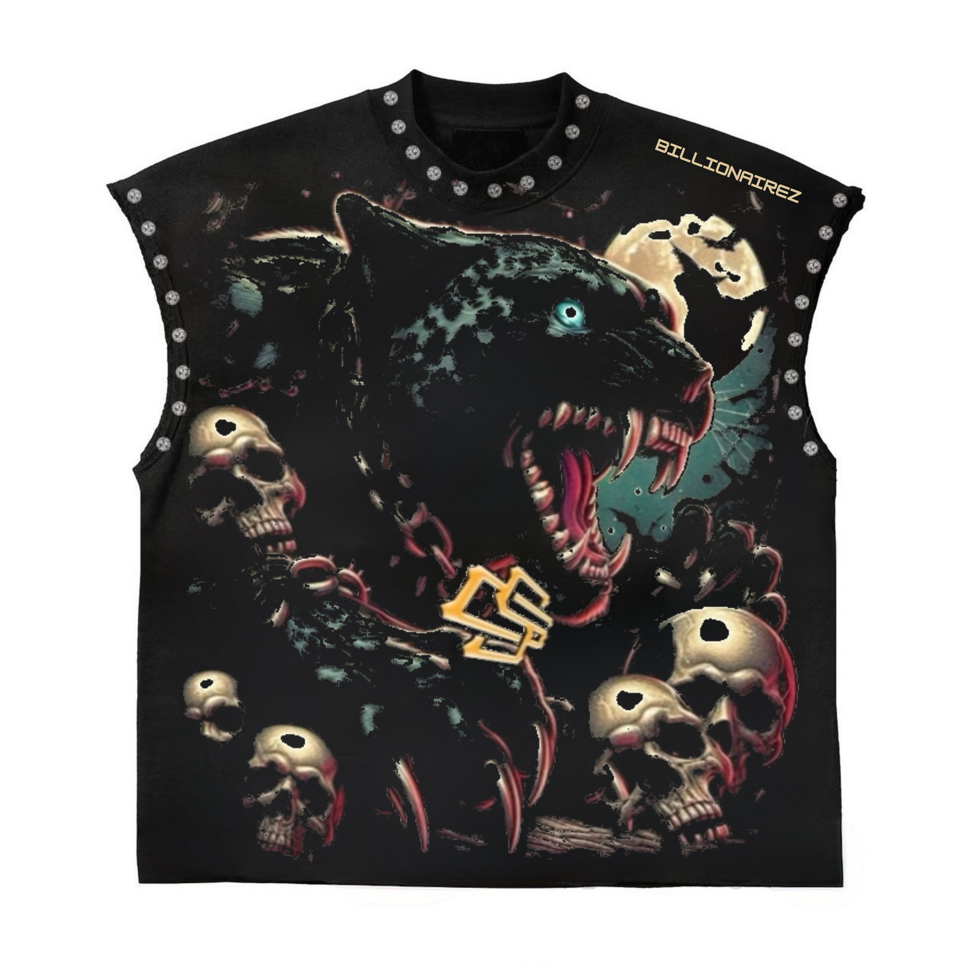 BillionaireZ Predator Oversized Studded Tank