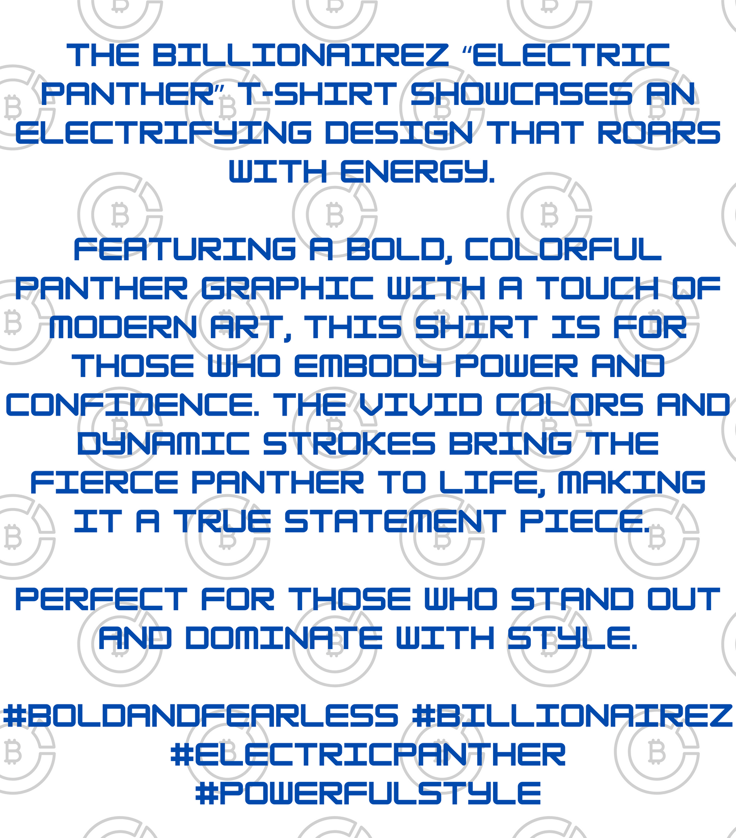 BillionaireZ “Electric Panther” T-shirt