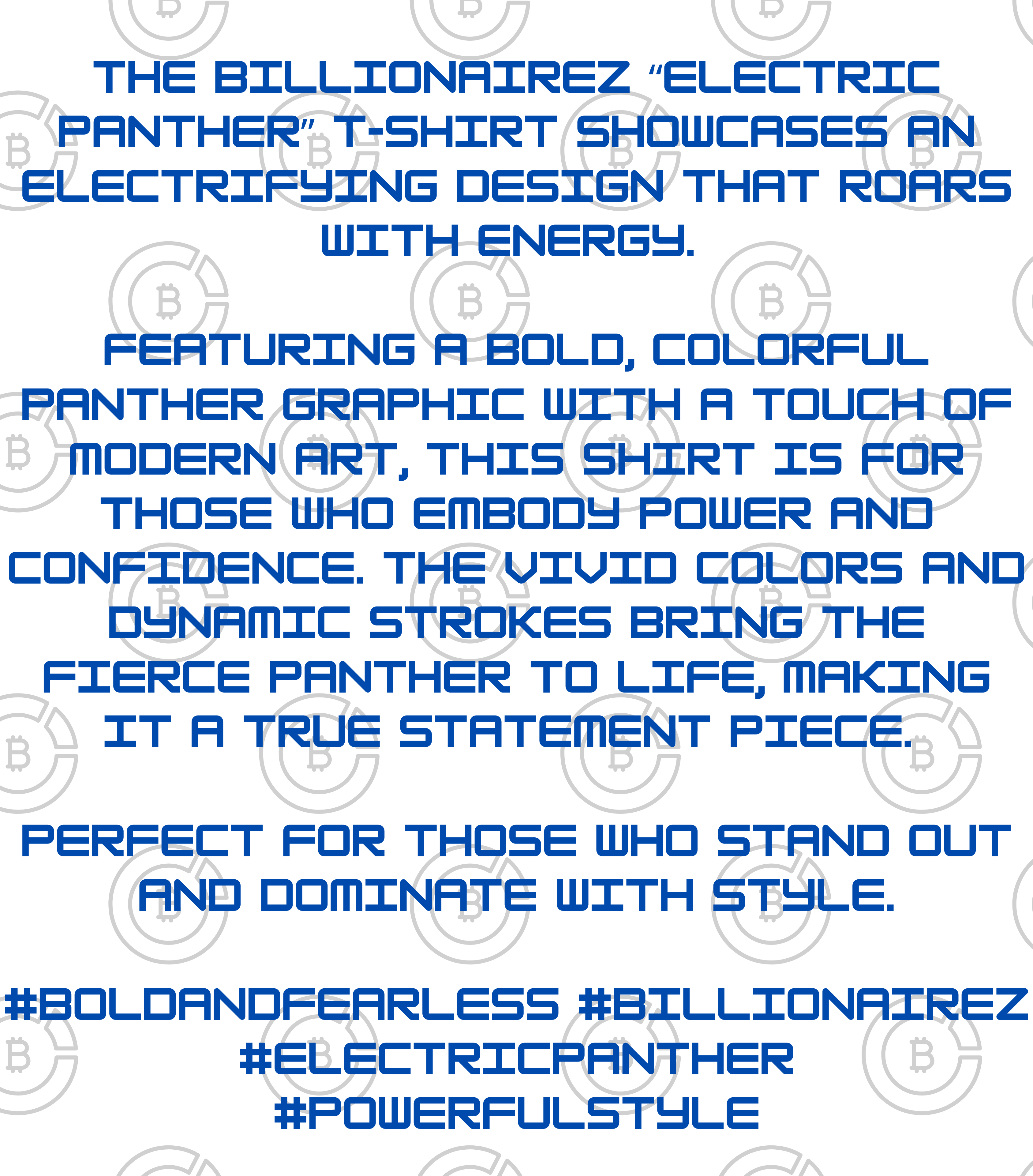 BillionaireZ “Electric Panther” T-shirt