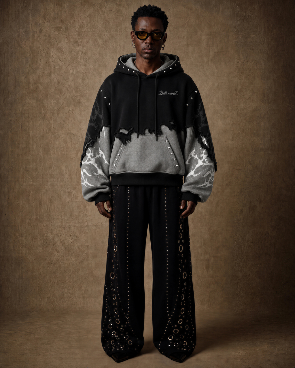 BillionaireZ Riftborn Studded Hoodie