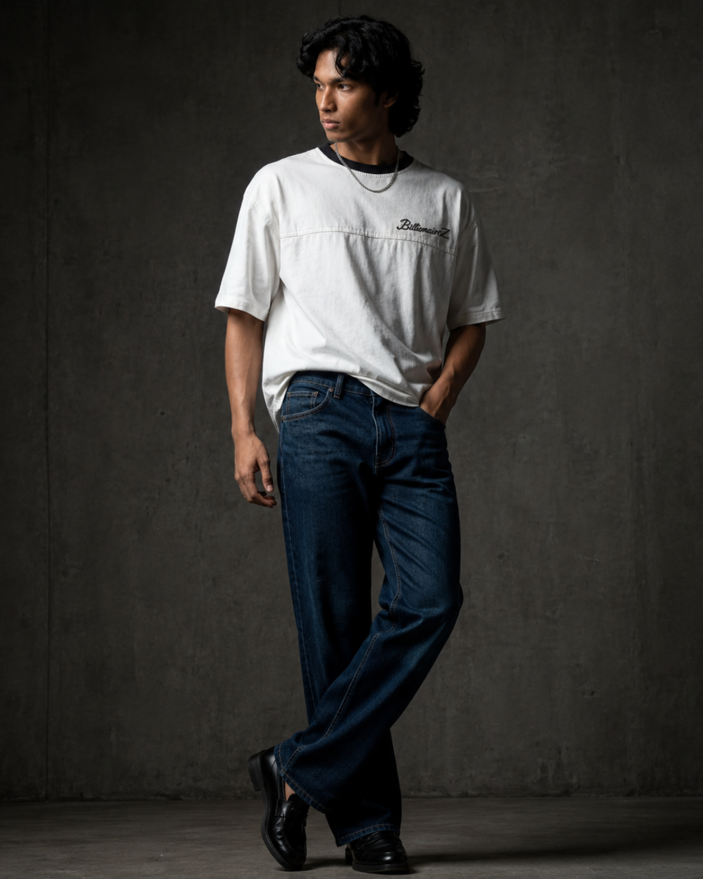 BillionaireZ Ivory Denim Tee