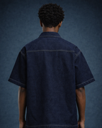 BillionaireZ Indigo Authority Denim Shirt