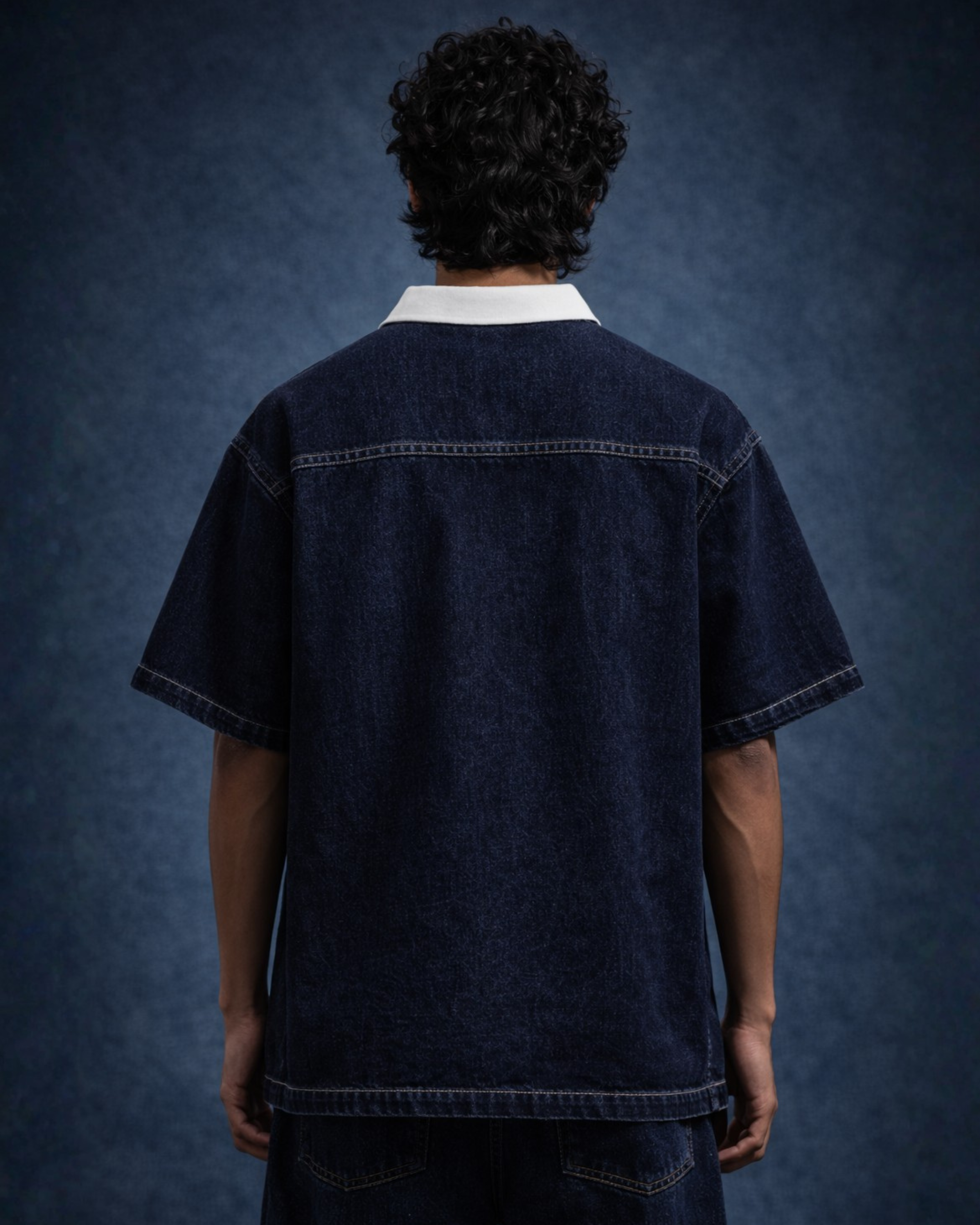 BillionaireZ Signature Denim Polo Tee