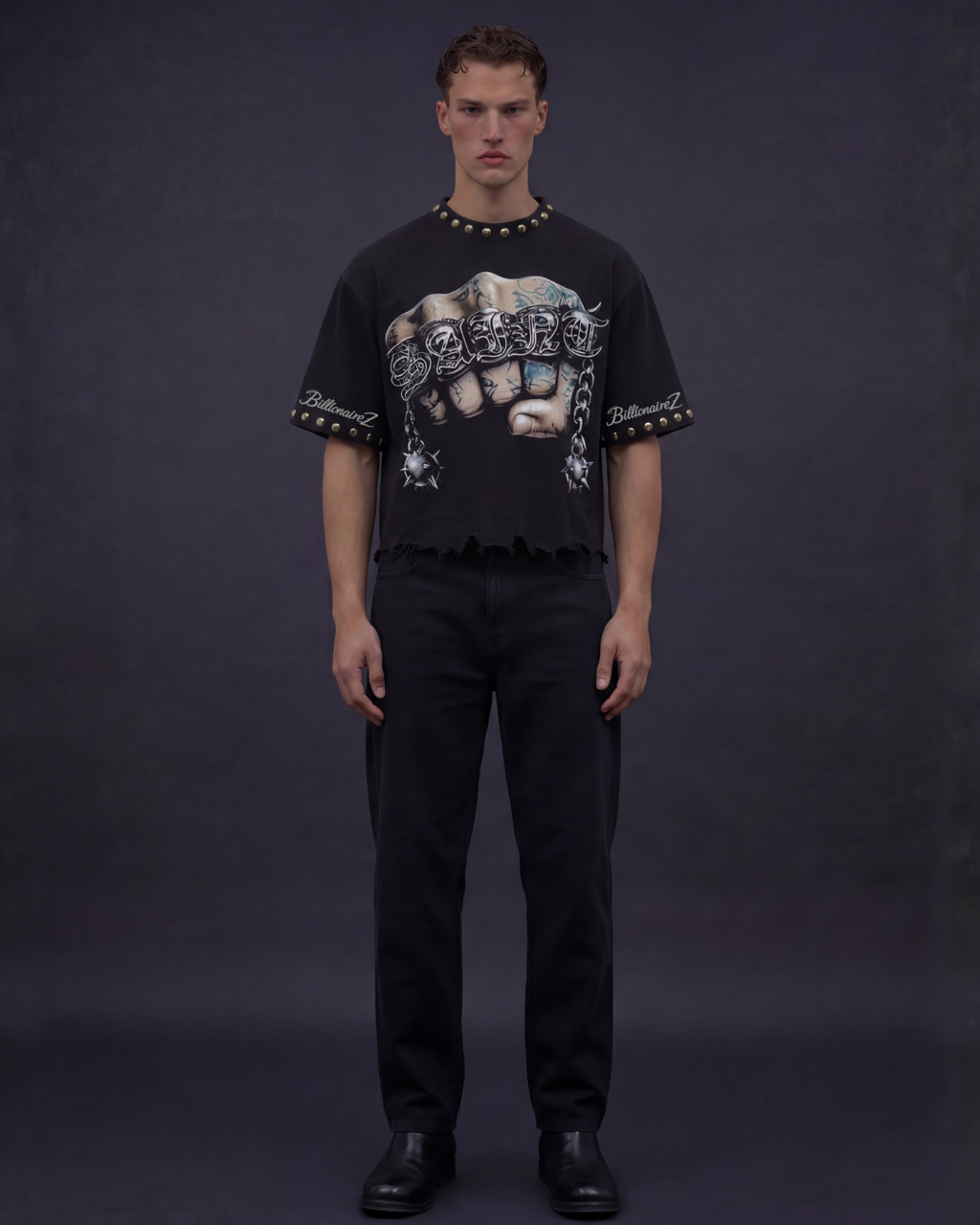 SAINT PUNISHER STUDDED TEE