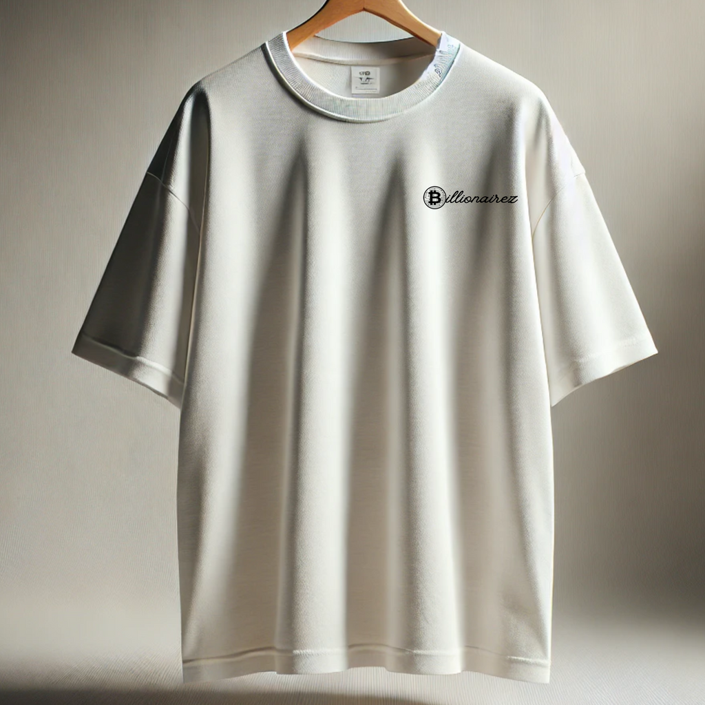 BillionaireZ Signature Oversized T-Shirt – Ivory White