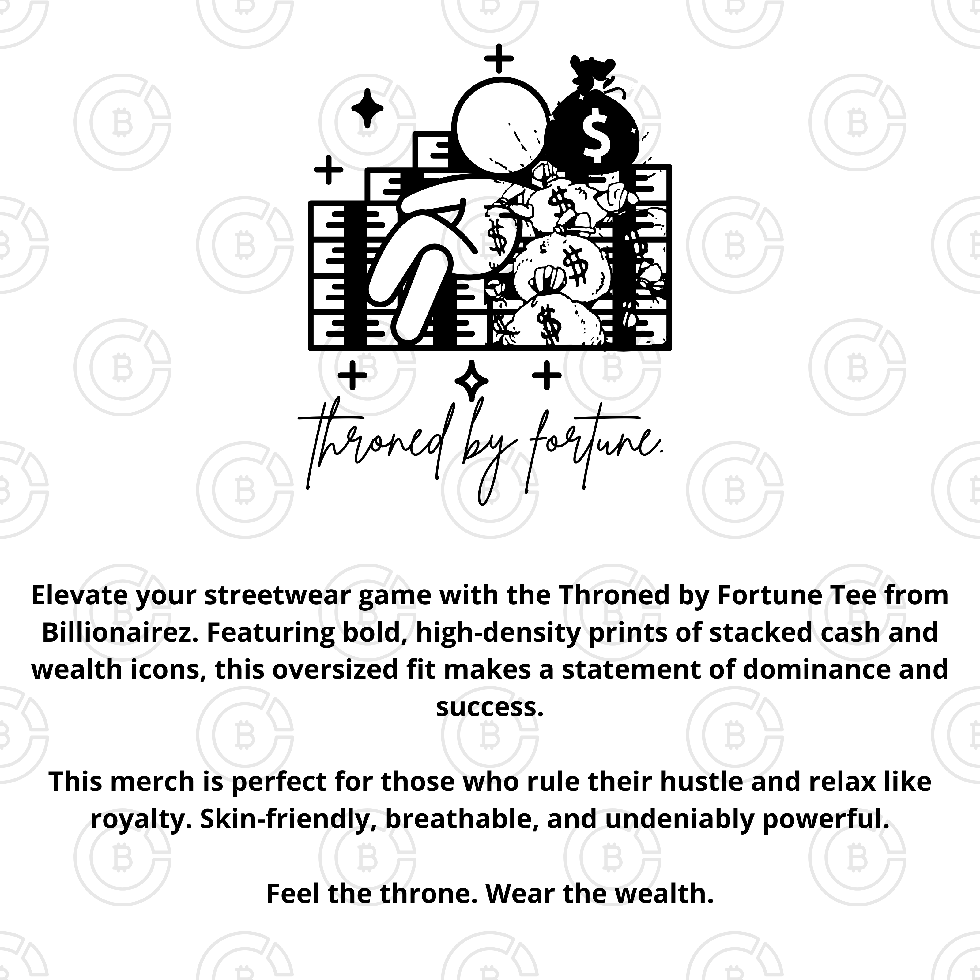 BillionaireZ ‘Throned by Fortune’ Oversized Tee