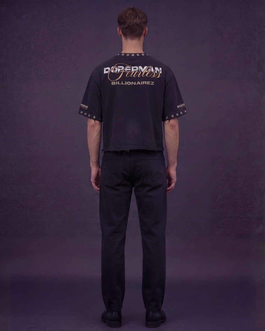 BillionaireZ Fearless Doberman Studded Tee