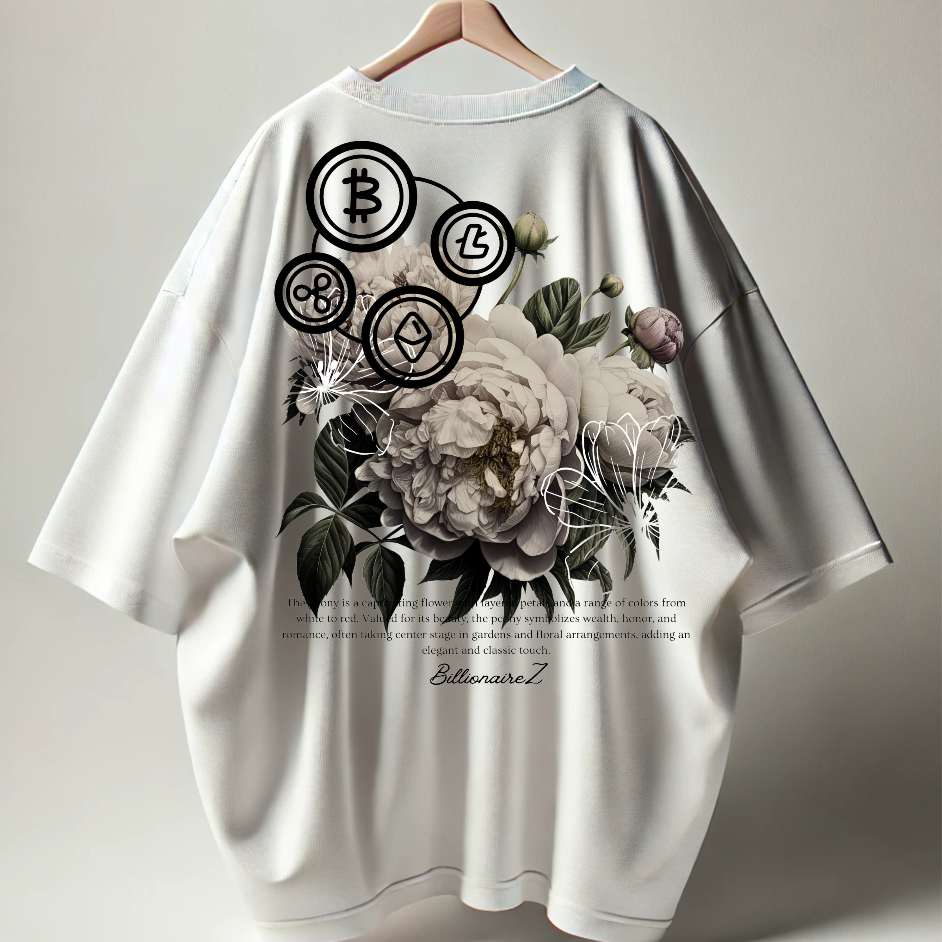BillionaireZ ‘Crypto Bloom’ Oversized T-Shirt