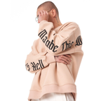 “Maybe This World is Other Planet’s Hell” Sweatshirt- Beige