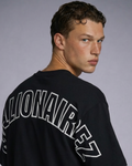 Noir Form Oversized Tee Back Emblem