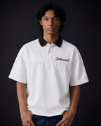 BillionaireZ Ivory Denim Polo Tee