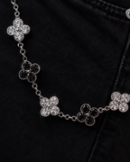Eclipse Clover 925 Silver Jean Chain