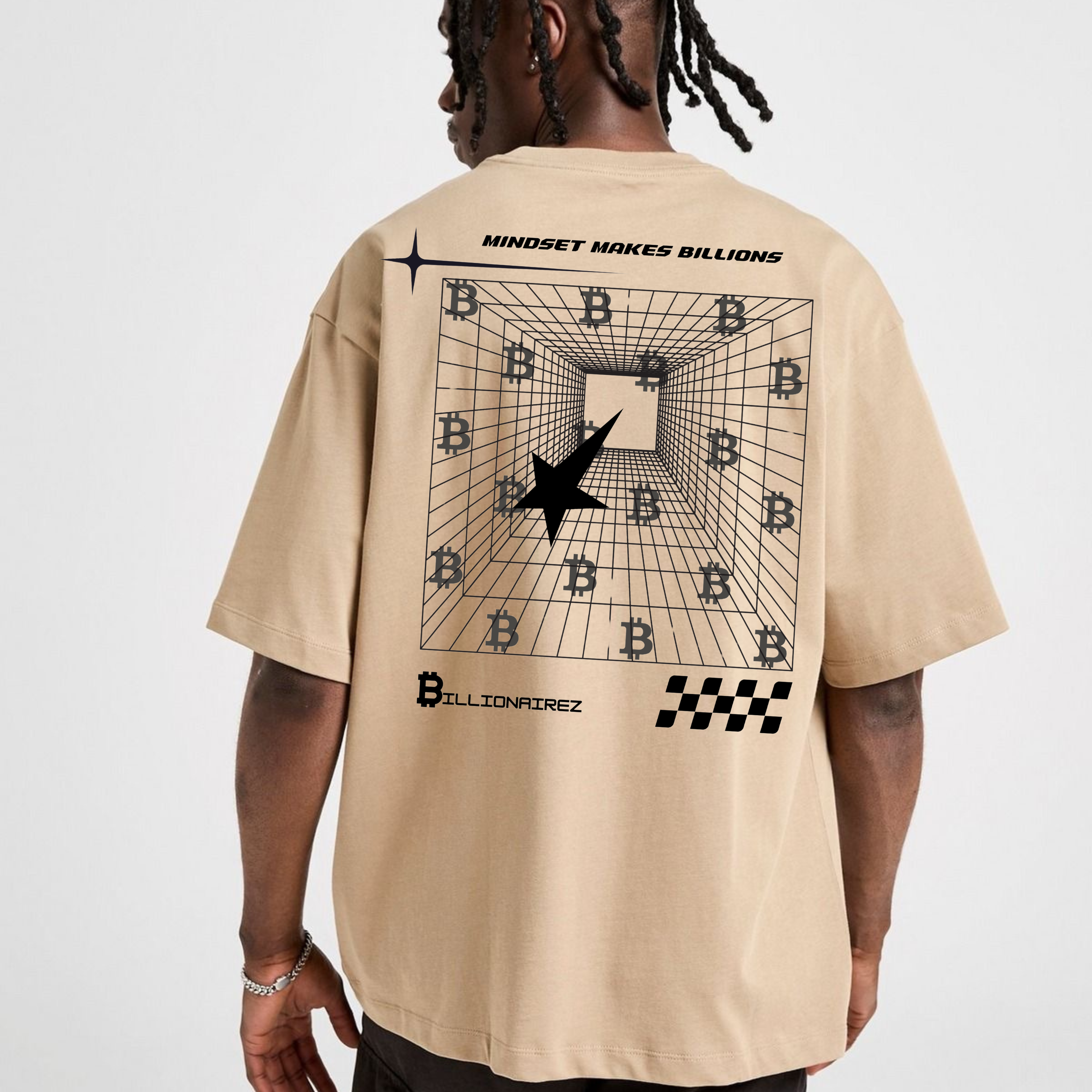 The BillionaireZ “Mindset Makes Billions” Oversized T-shirt