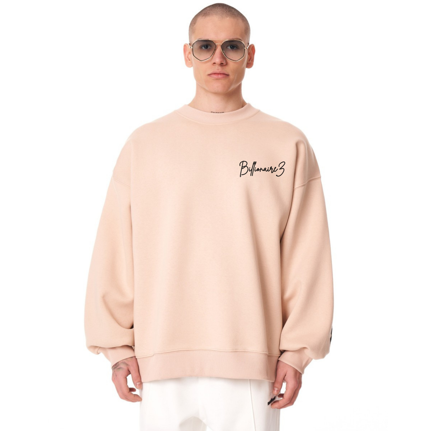 “Maybe This World is Other Planet’s Hell” Sweatshirt- Beige