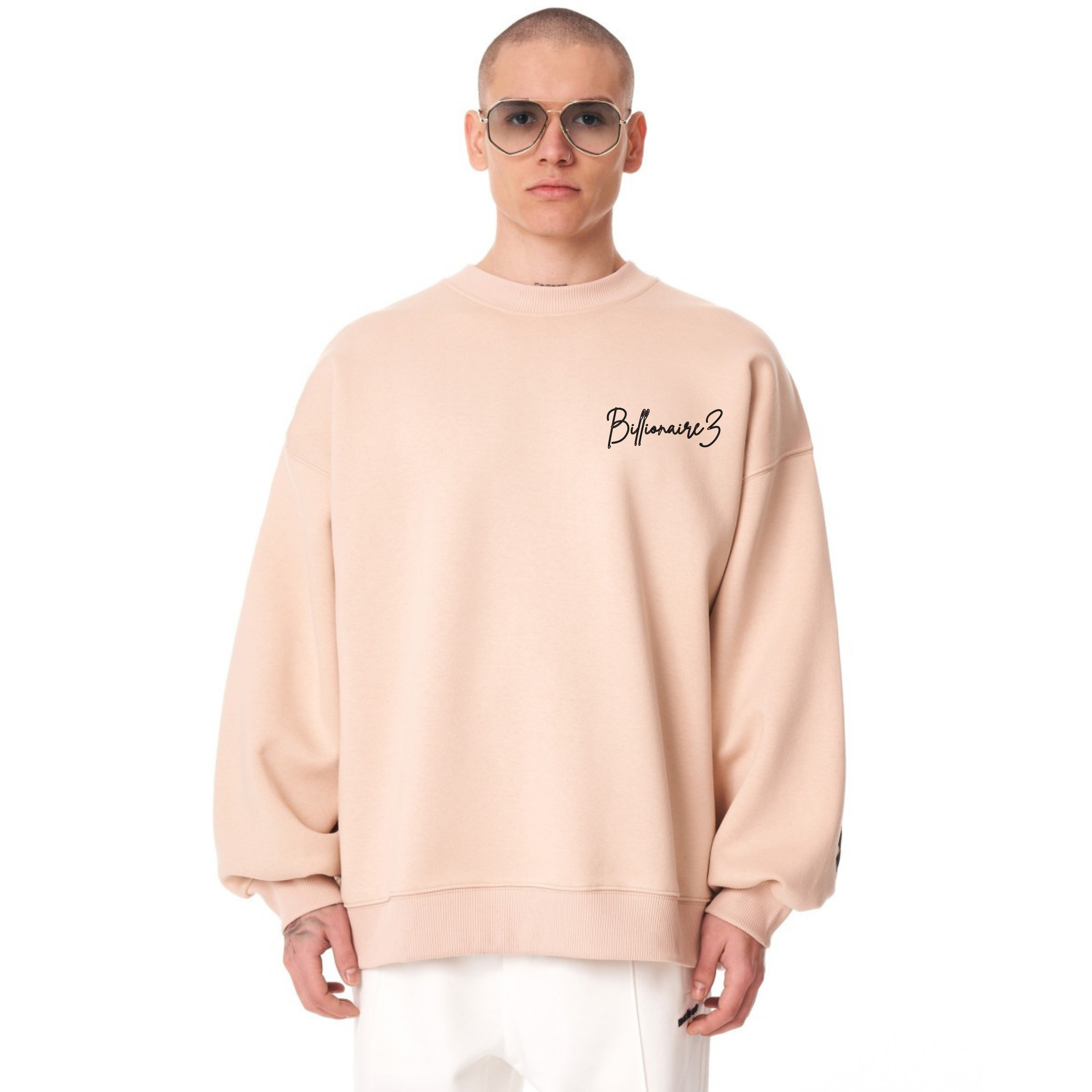 “Maybe This World is Other Planet’s Hell” Sweatshirt- Beige