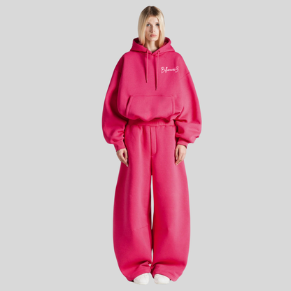 BillionaireZ® Signature Oversized Coord Set – Hot Pink