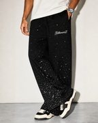 VVS Diamond Studded RR Wide-Leg Pants