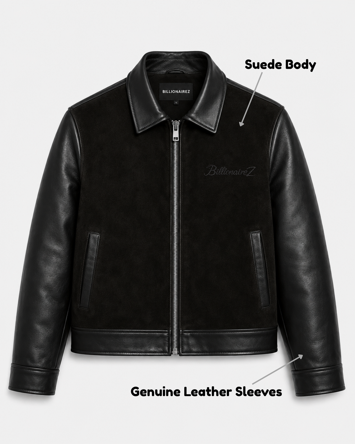 BillionaireZ Blackline Suede Leather Jacket