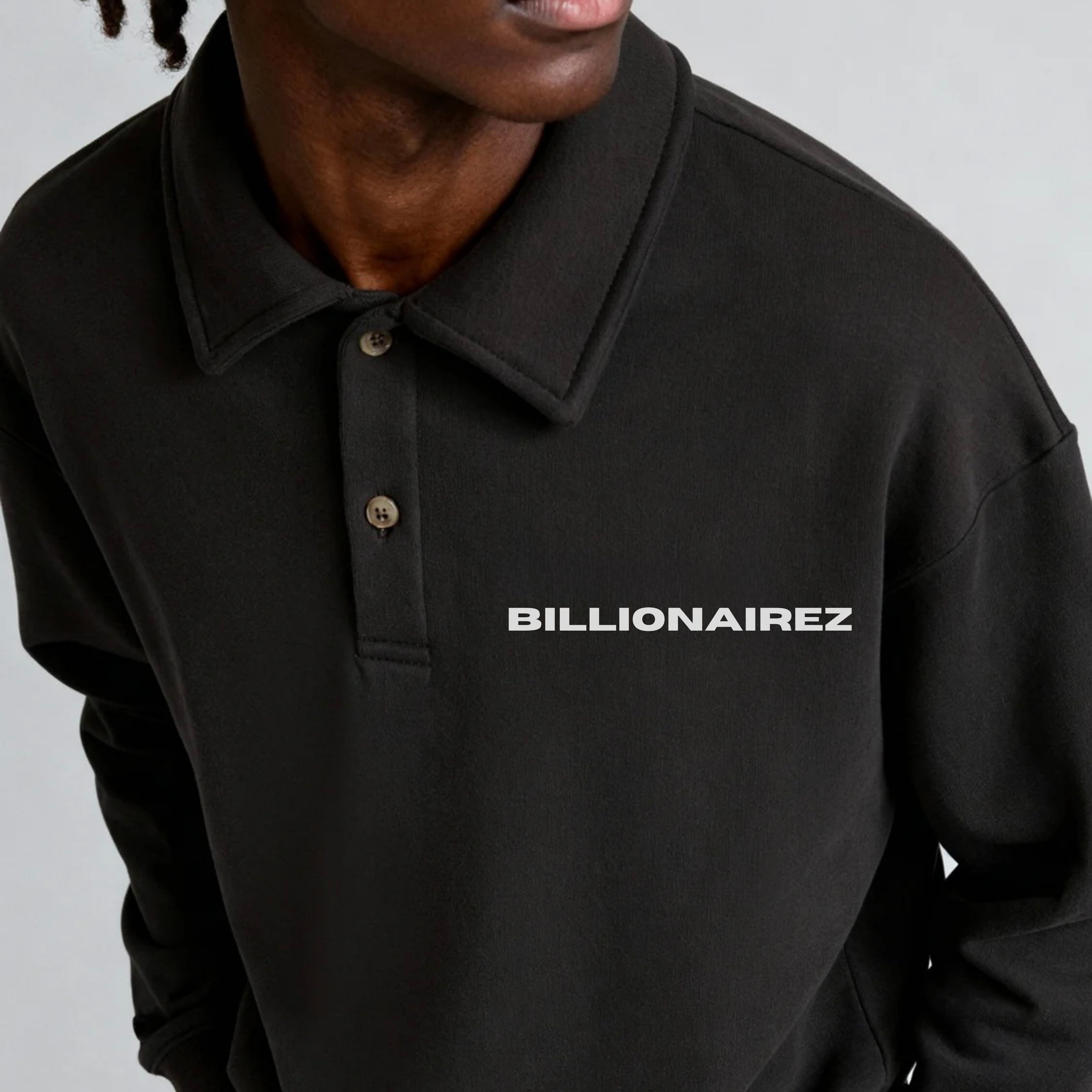 BillionaireZ Blackout Polo Sweatshirt