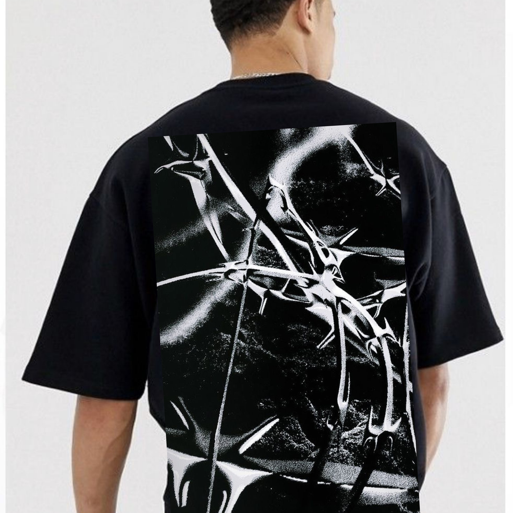 BillionaireZ “Barbed Reality” Oversized Tee